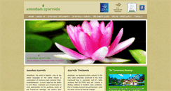 Desktop Screenshot of anandamayurveda.com